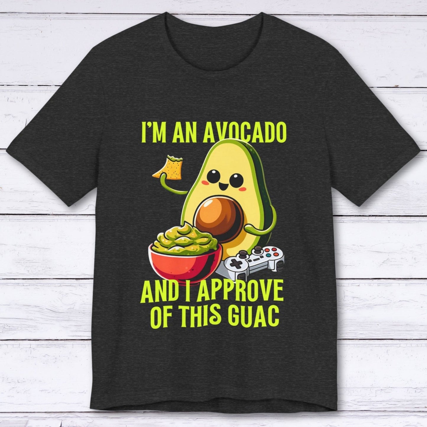 T-Shirt Dark Grey Heather / S I Approve of this Guac - Avocado T-shirt