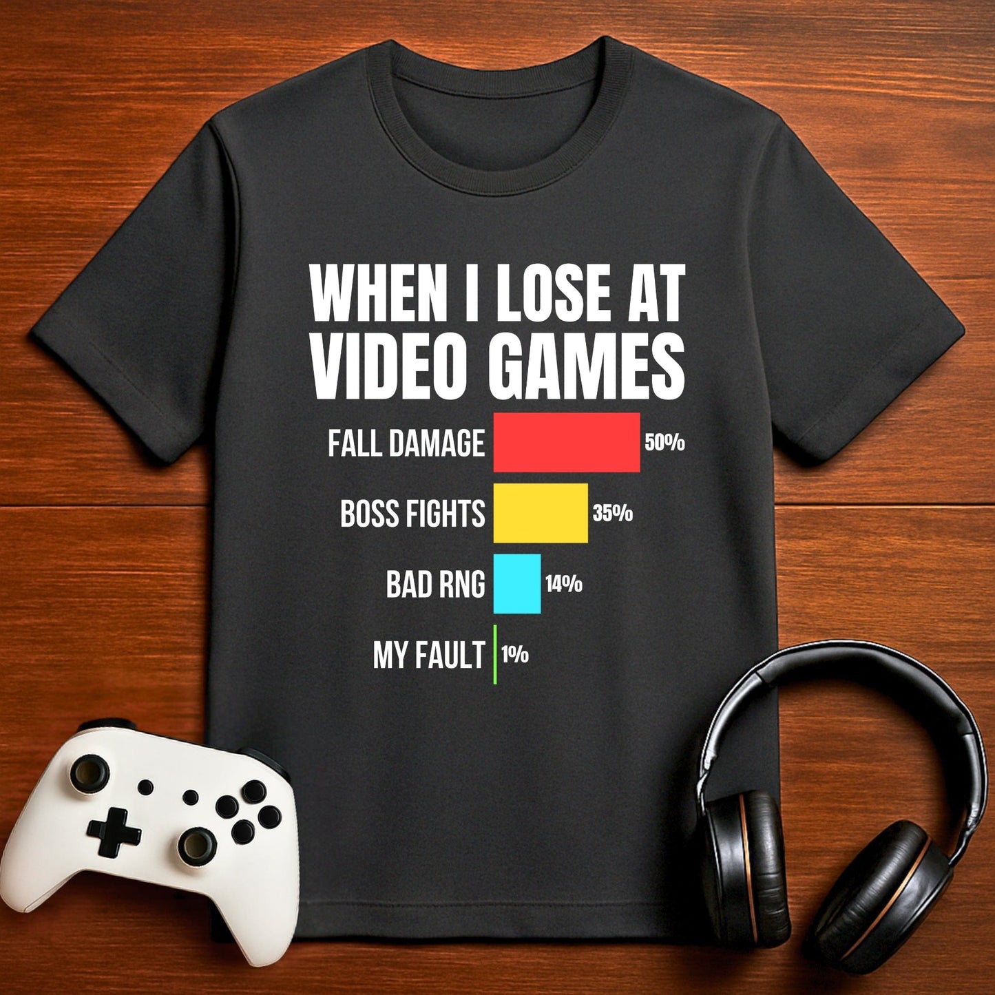 T-Shirt Dark Grey Heather / S I Blame Fall Damage T-shirt