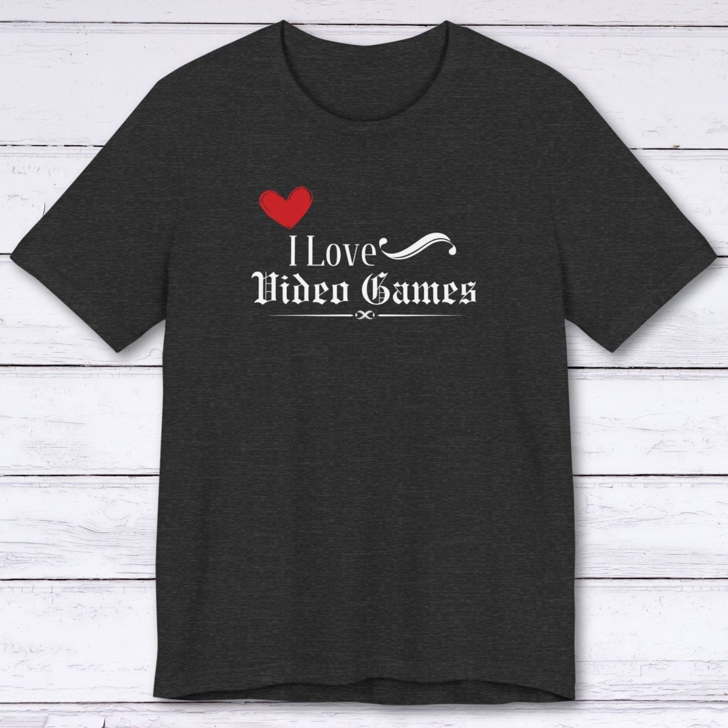 T-Shirt Dark Grey Heather / S I Heart Video Games T-shirt