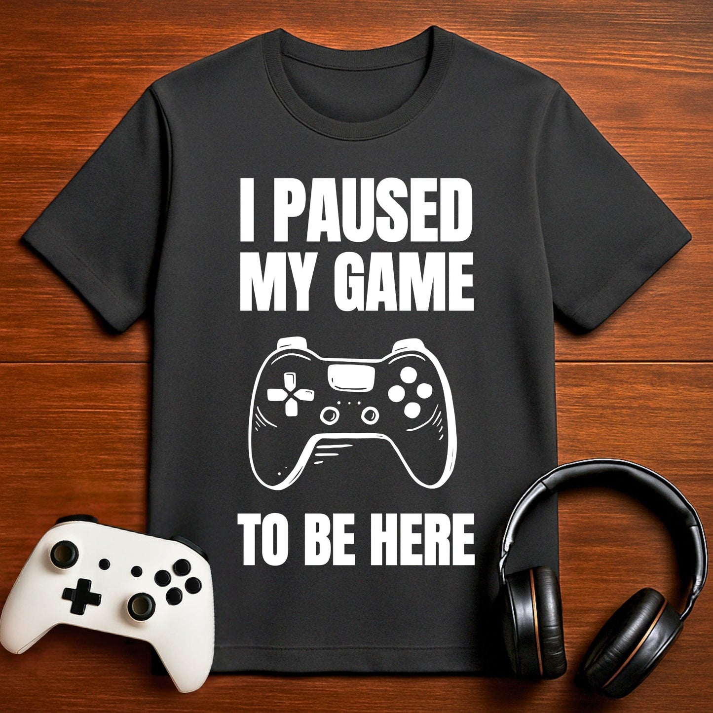 T-Shirt Dark Grey Heather / S I Paused My Game to be Here (AFK Controller) T-shirt