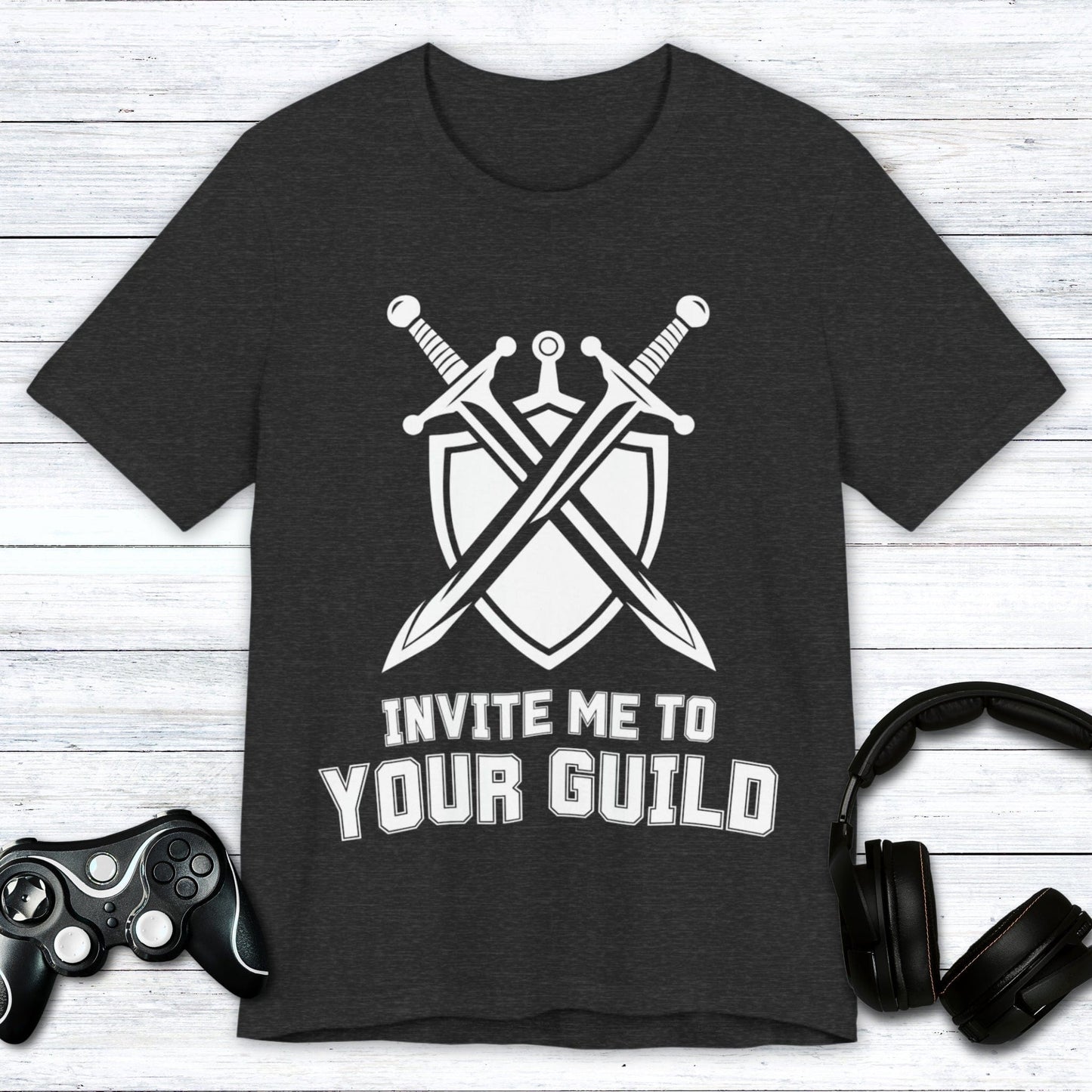 T-Shirt Dark Grey Heather / S Invite Me To Your Guild T-shirt