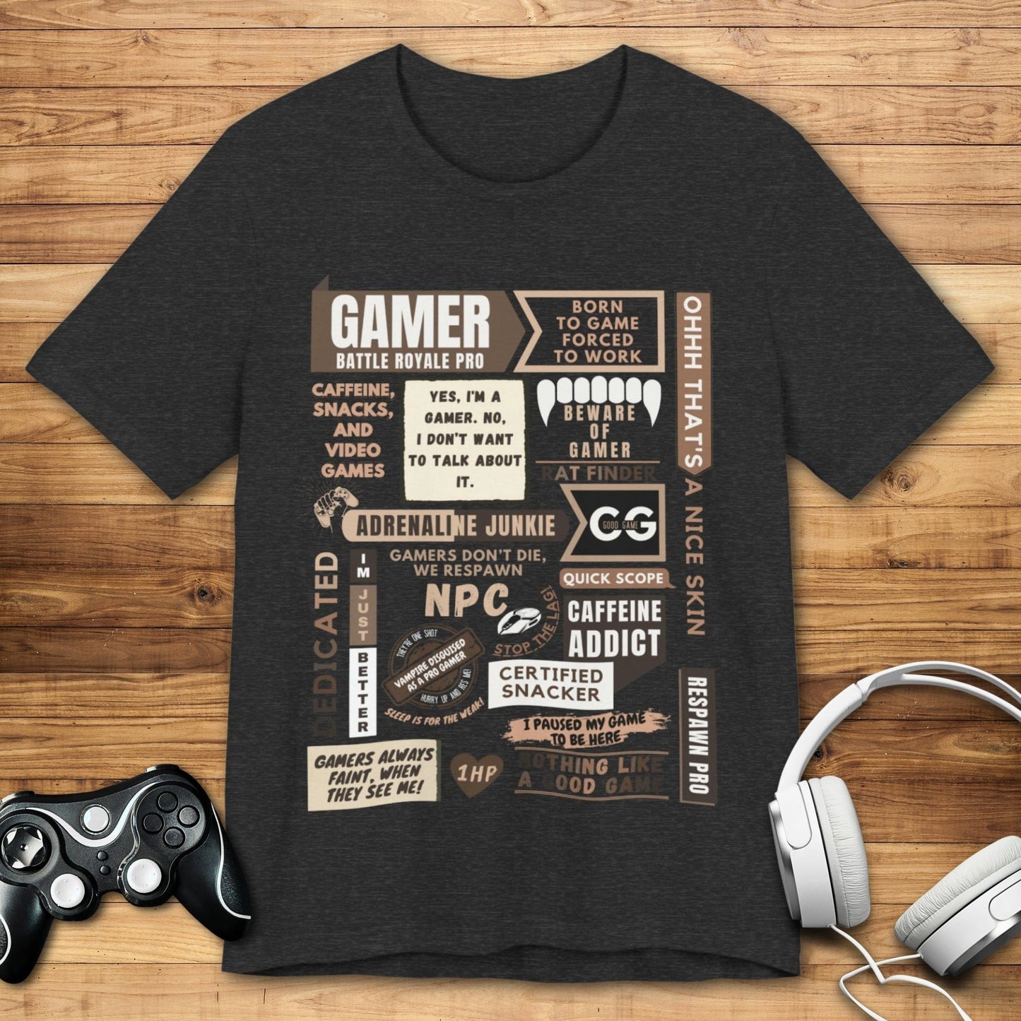 T-Shirt Dark Grey Heather / S Life of a Gamer T-shirt