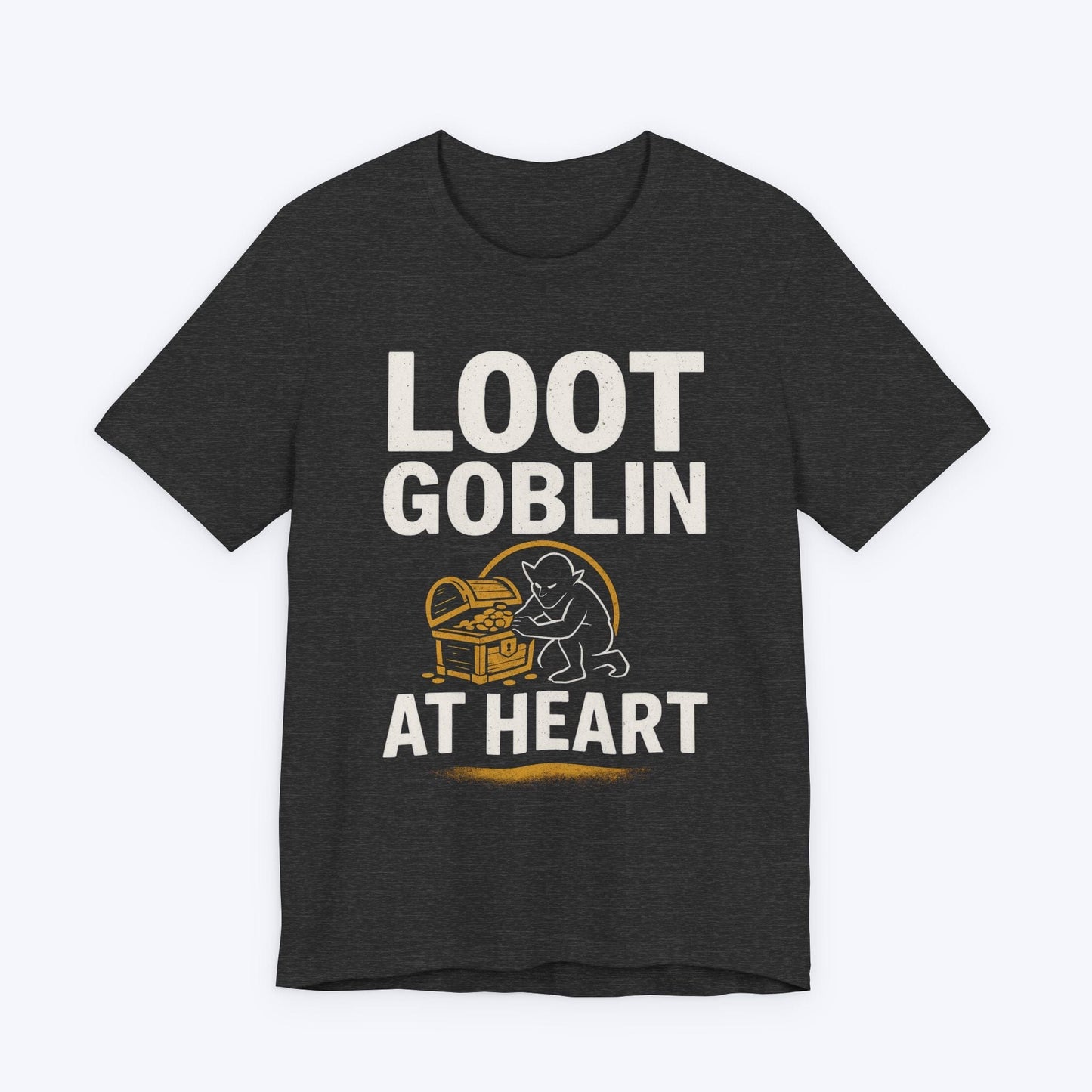 T-Shirt Dark Grey Heather / S Loot Goblin at Heart T-shirt