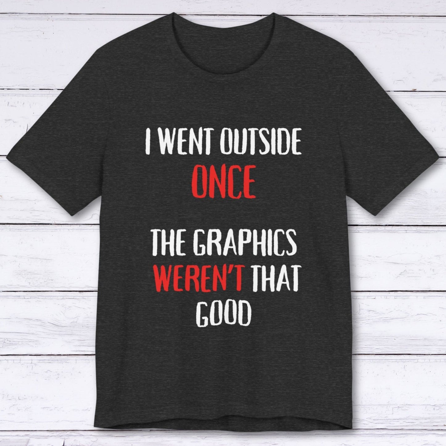 T-Shirt Dark Grey Heather / S Low-Res Reality T-shirt