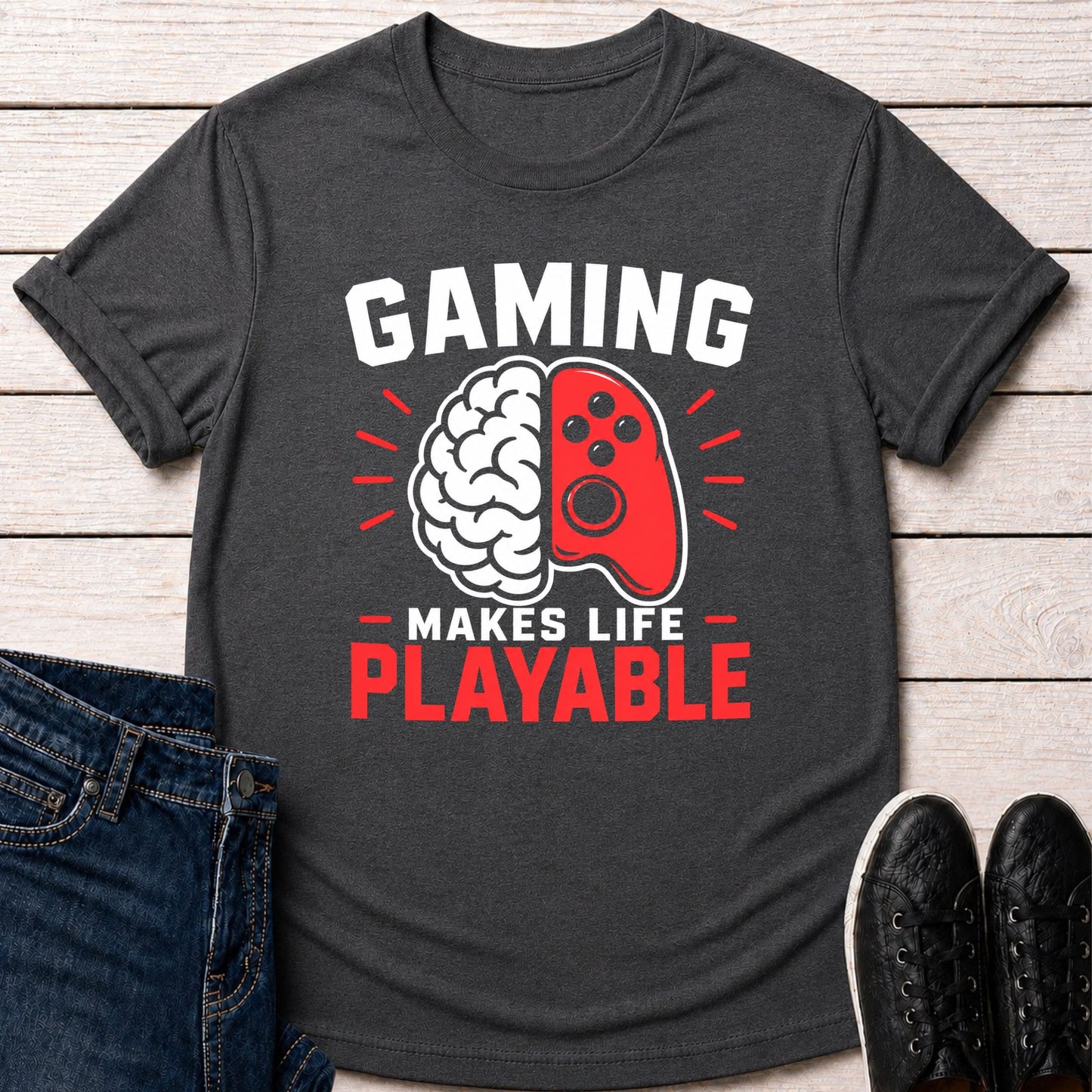 T-Shirt Dark Grey Heather / S Mind Games T-shirt