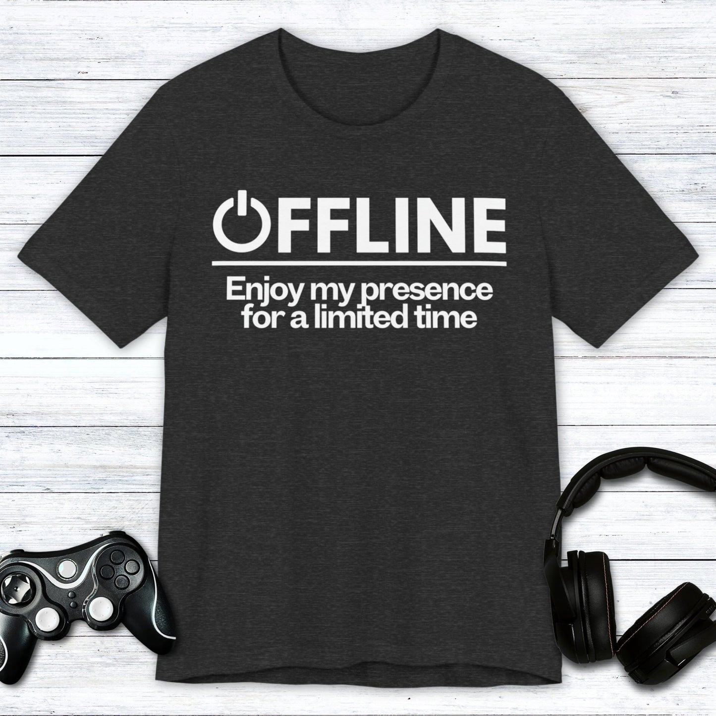 T-Shirt Dark Grey Heather / S Offline - For a Limited Time T-shirt