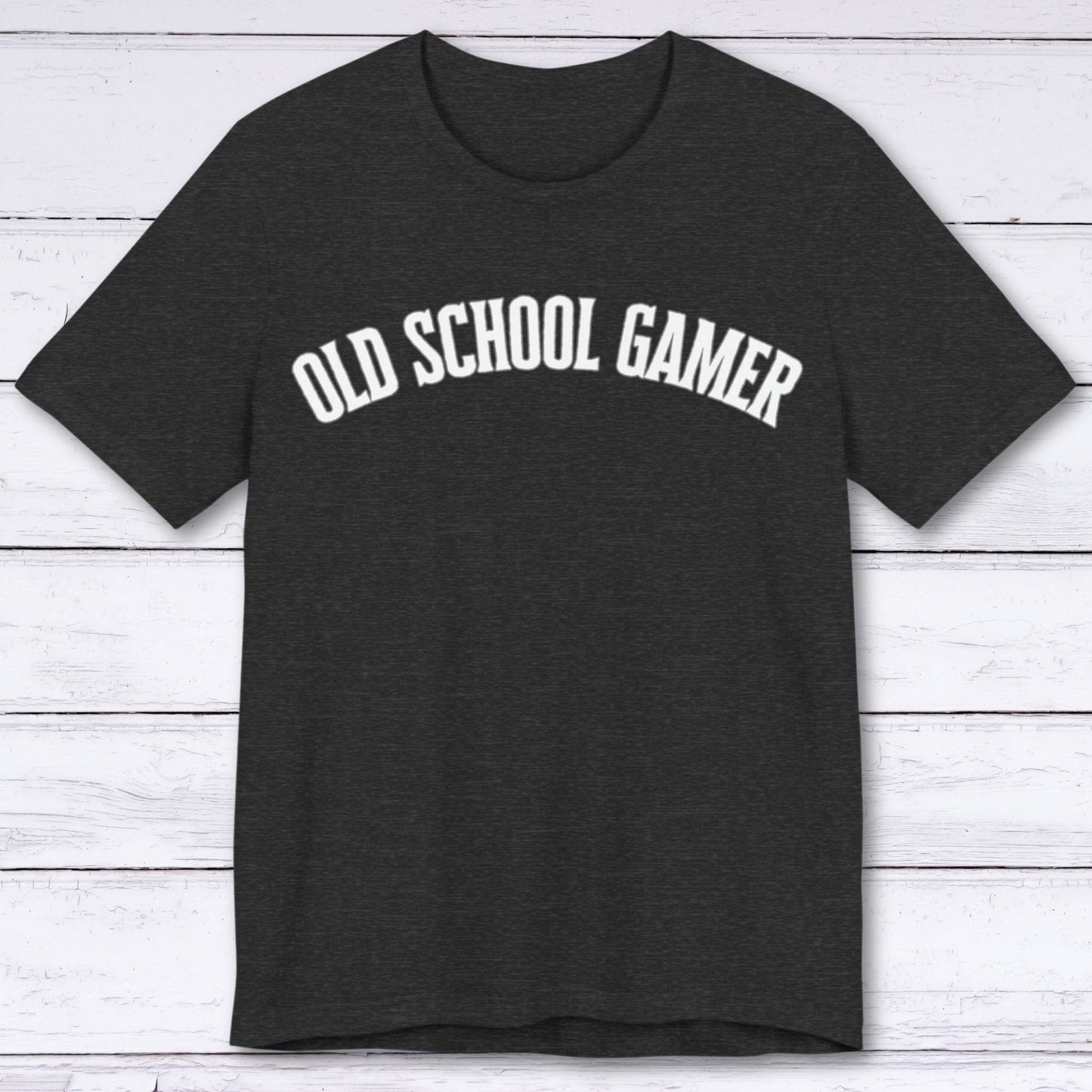 T-Shirt Dark Grey Heather / S Old School Gamer T-shirt