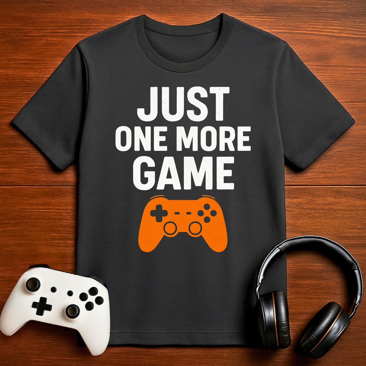 T-Shirt Dark Grey Heather / S One More Game… I Swear T-shirt