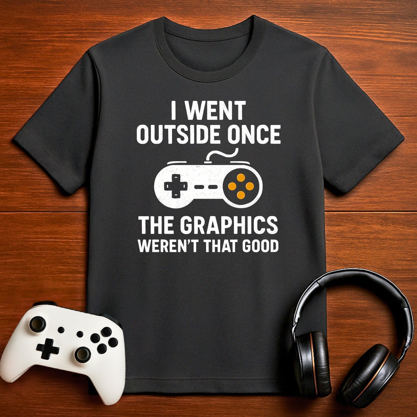 T-Shirt Dark Grey Heather / S Outside Had Bad Graphics T-shirt
