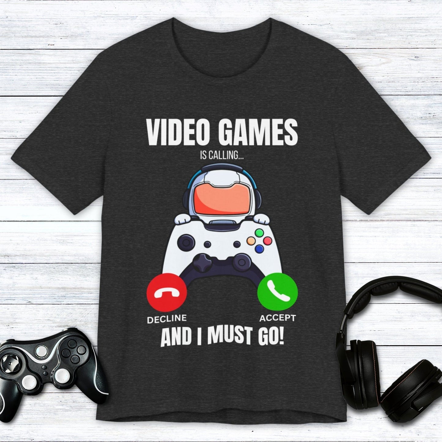 T-Shirt Dark Grey Heather / S Pick Up the Controller T-shirt