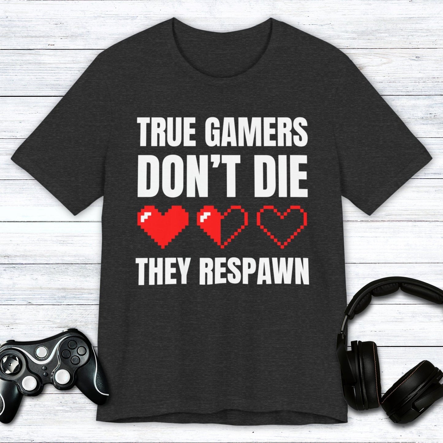 T-Shirt Dark Grey Heather / S Ready to Respawn T-shirt