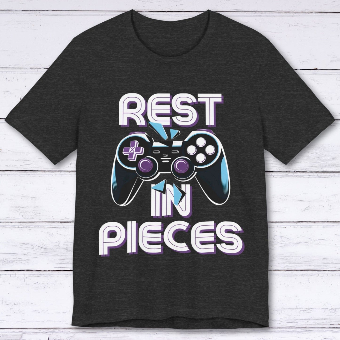 T-Shirt Dark Grey Heather / S Rest In Pieces T-shirt