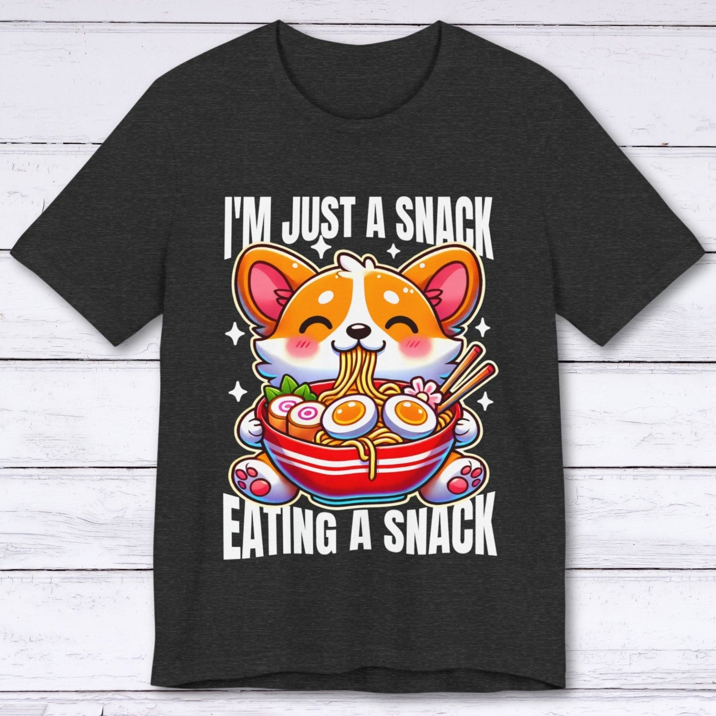 T-Shirt Dark Grey Heather / S Snack on Snack Action T-shirt