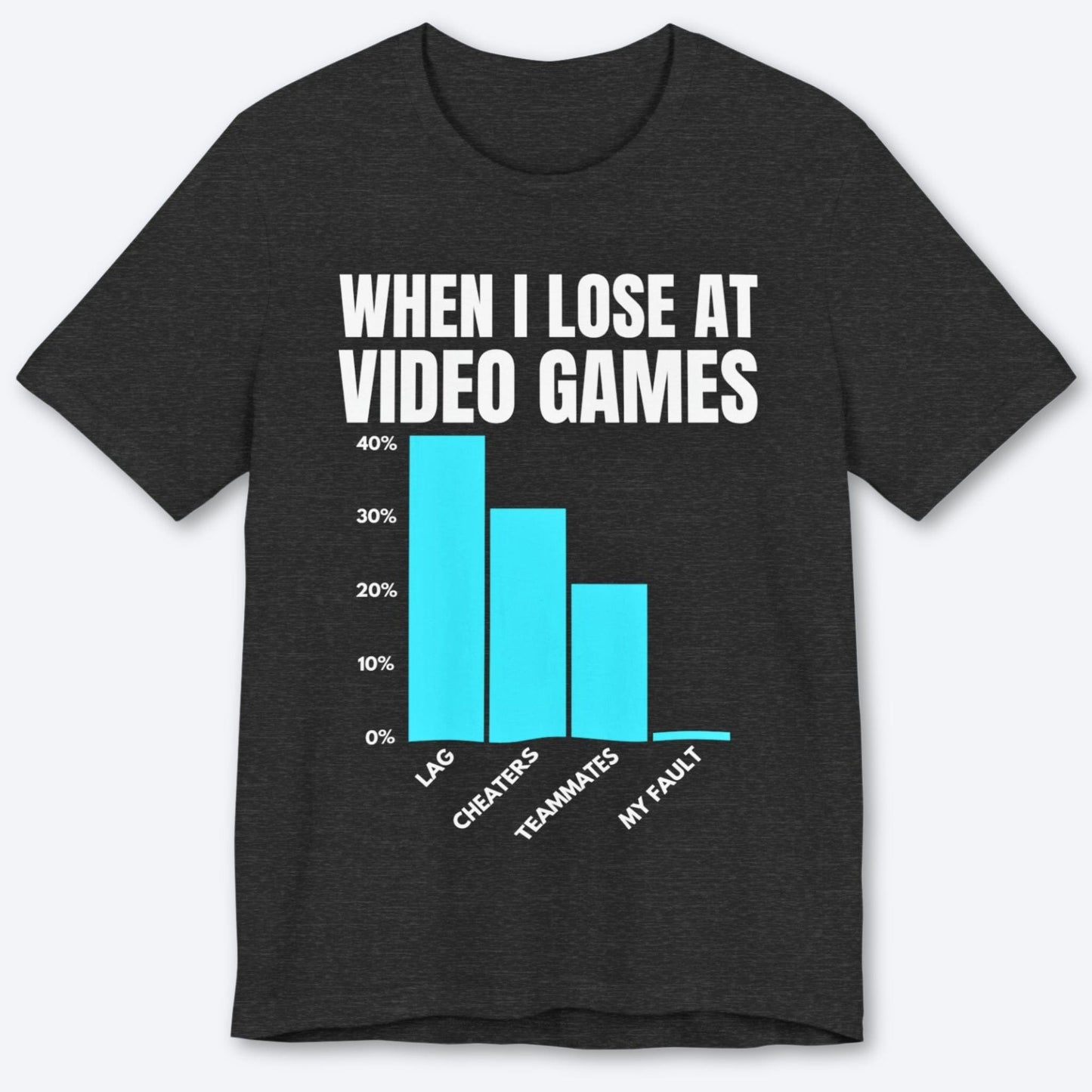 T-Shirt Dark Grey Heather / S The Gamer Blues T-shirt