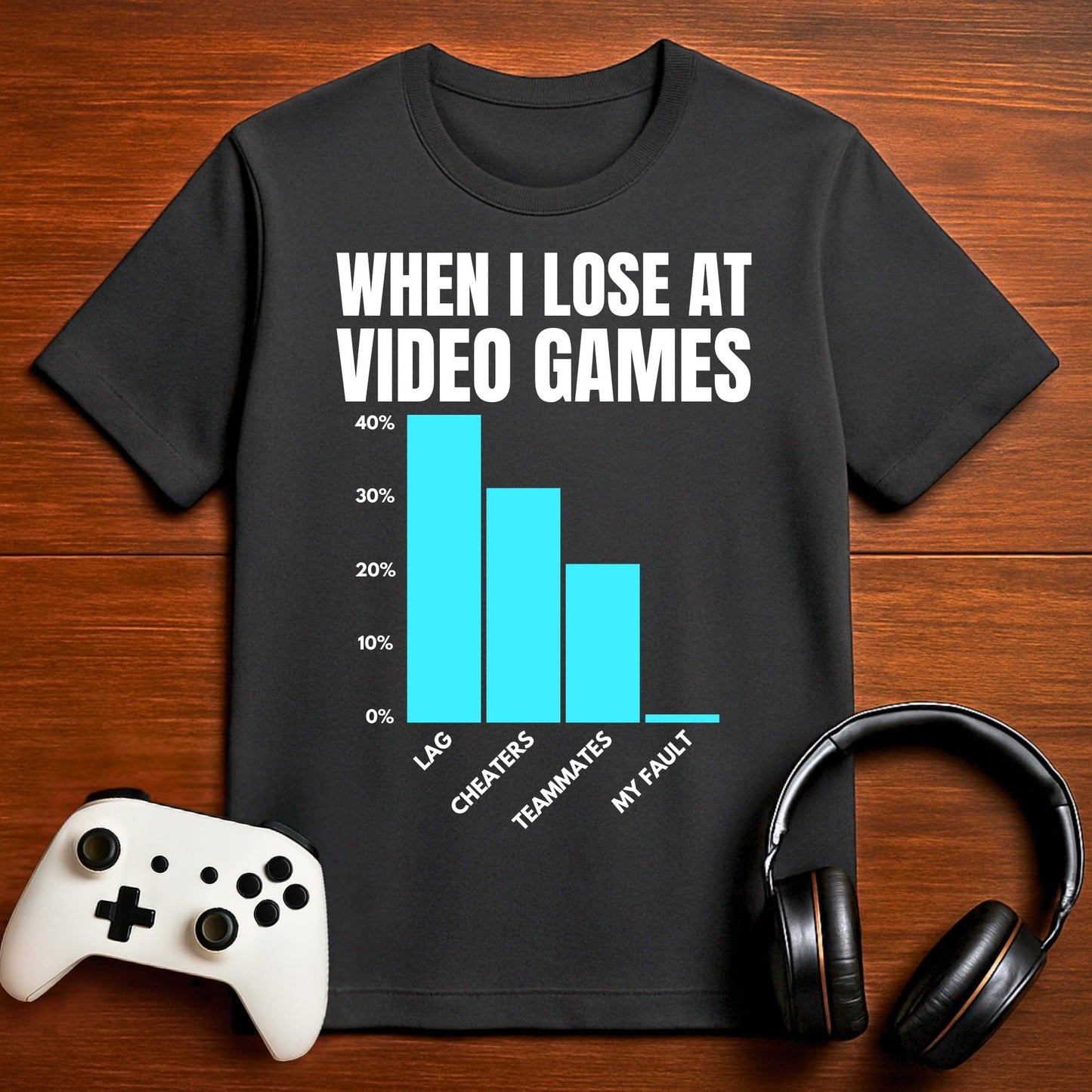 T-Shirt Dark Grey Heather / S The Gamer Blues T-shirt