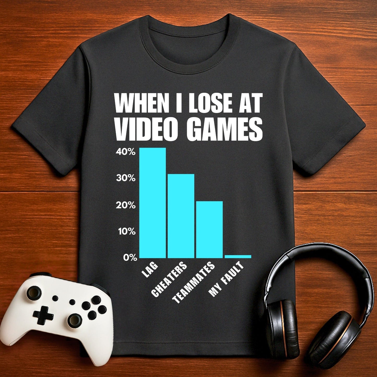 T-Shirt Dark Grey Heather / S The Gamer Blues T-shirt