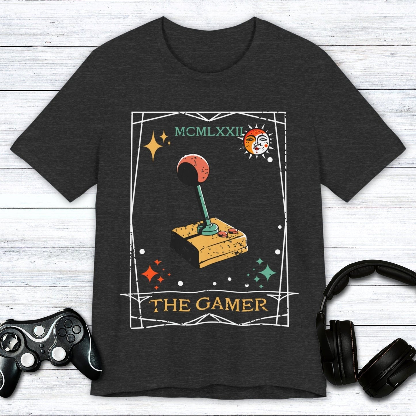 T-Shirt Dark Grey Heather / S The Gamer "Tarot Card" T-shirt