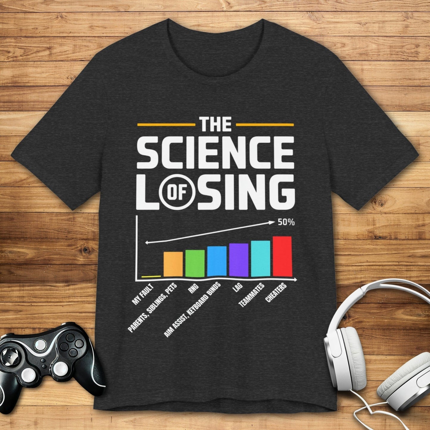 T-Shirt Dark Grey Heather / S The Science of Losing T-shirt