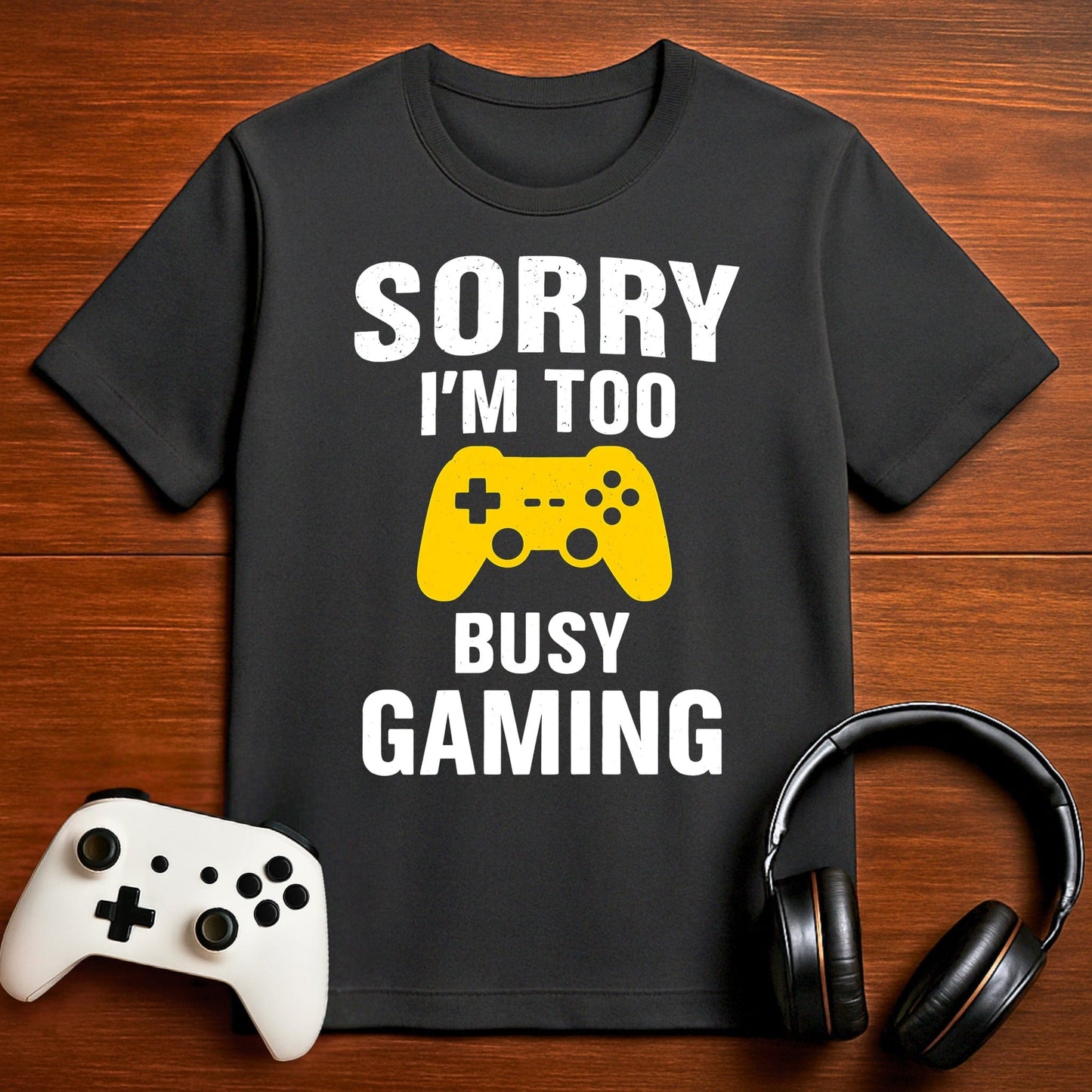 T-Shirt Dark Grey Heather / S Too Busy Gaming T-shirt
