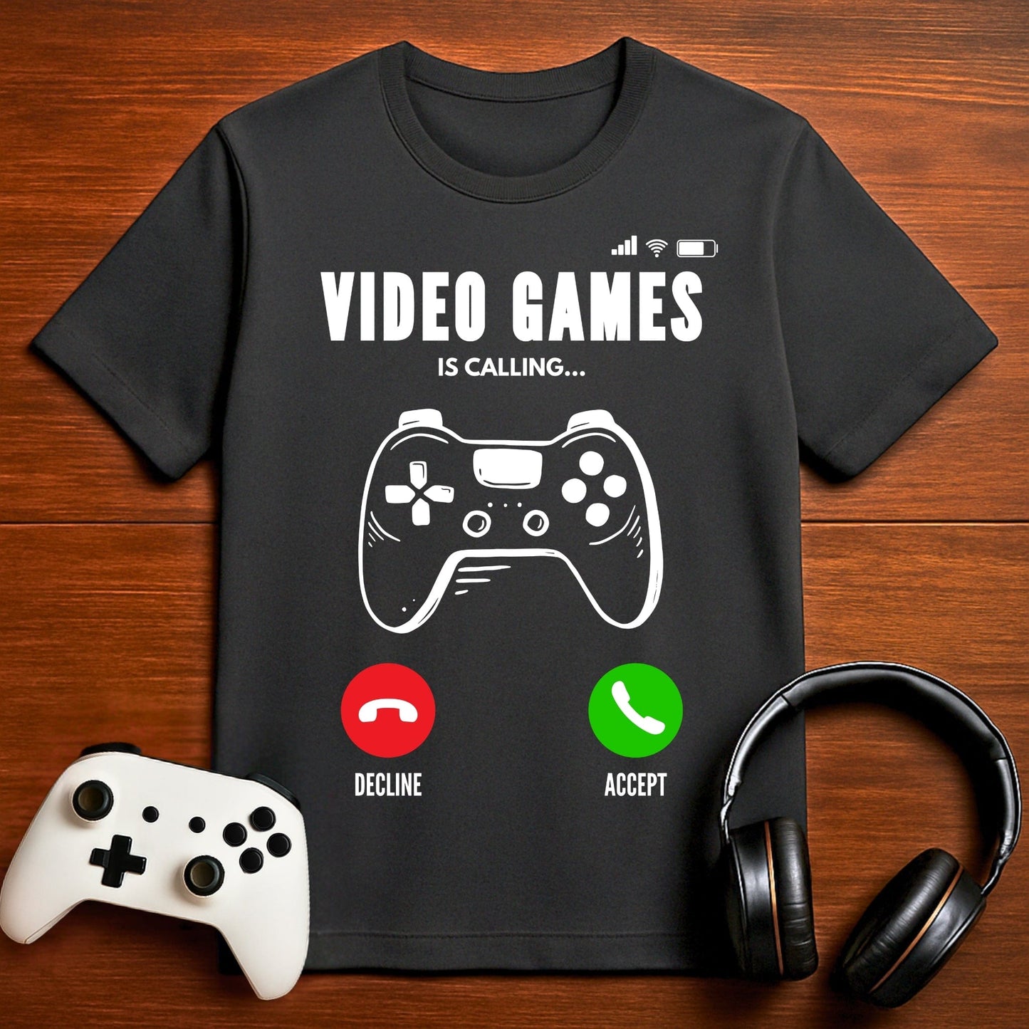 T-Shirt Dark Grey Heather / S Video Games is Calling T-shirt