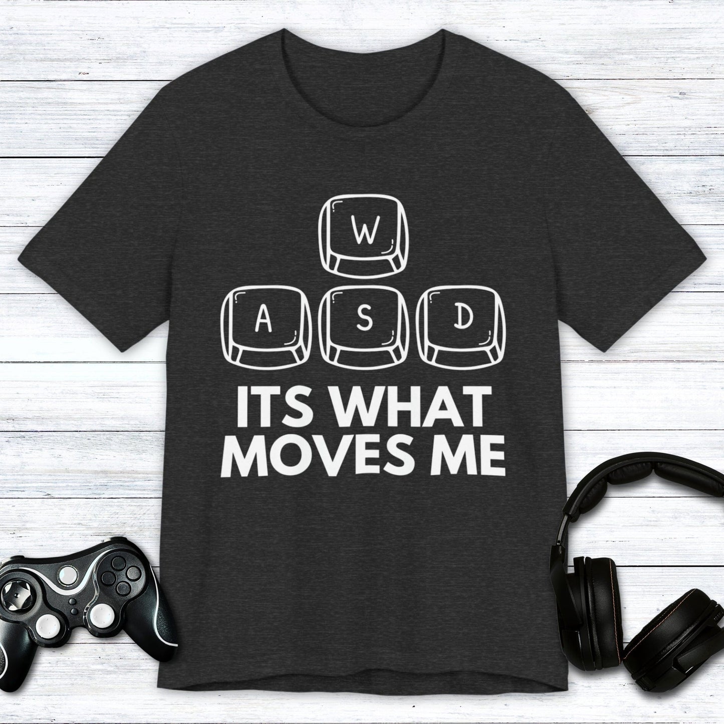 T-Shirt Dark Grey Heather / S What Moves Me Gamer T-shirt