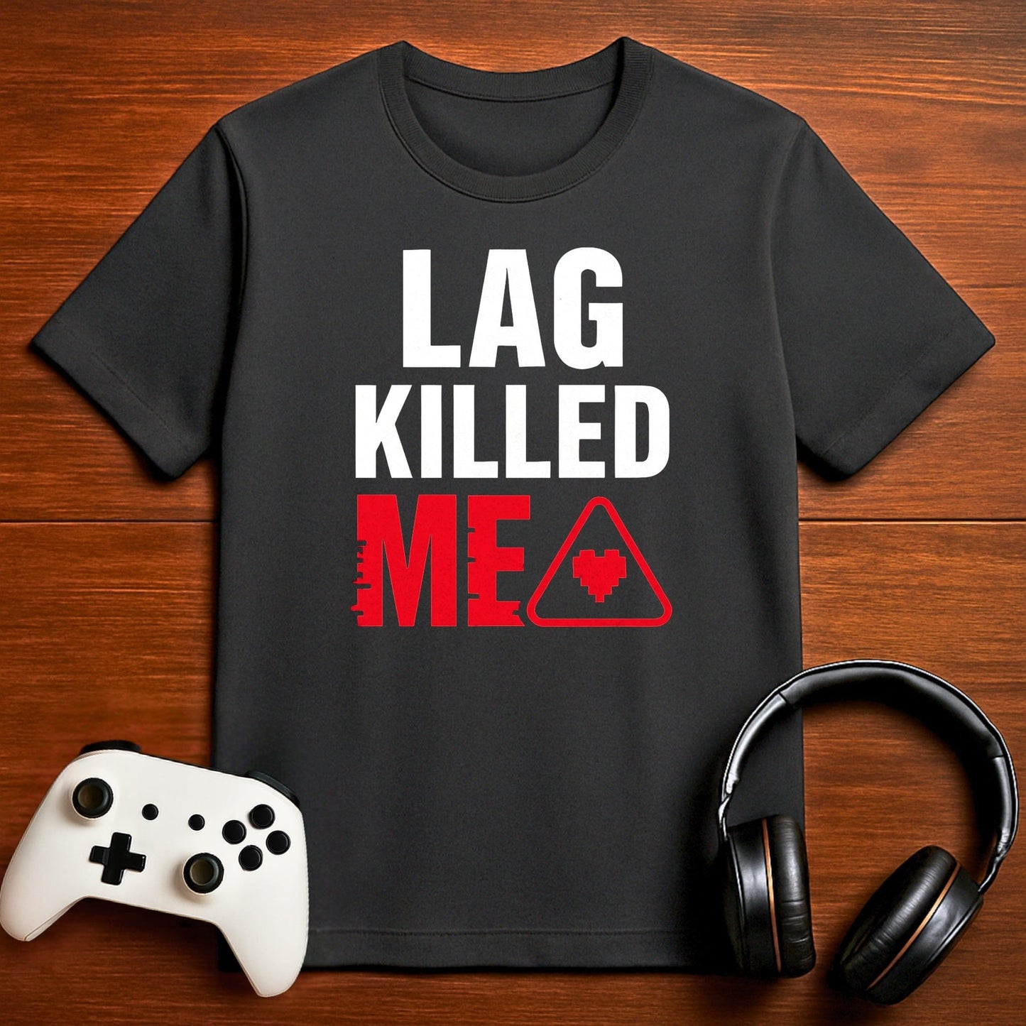 T-Shirt Dark Grey Heather / S When Lag Strikes T-shirt