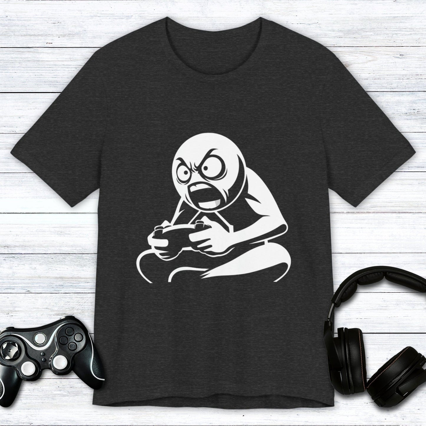 T-Shirt Dark Grey Heather / S Yell Low Gamer T-shirt