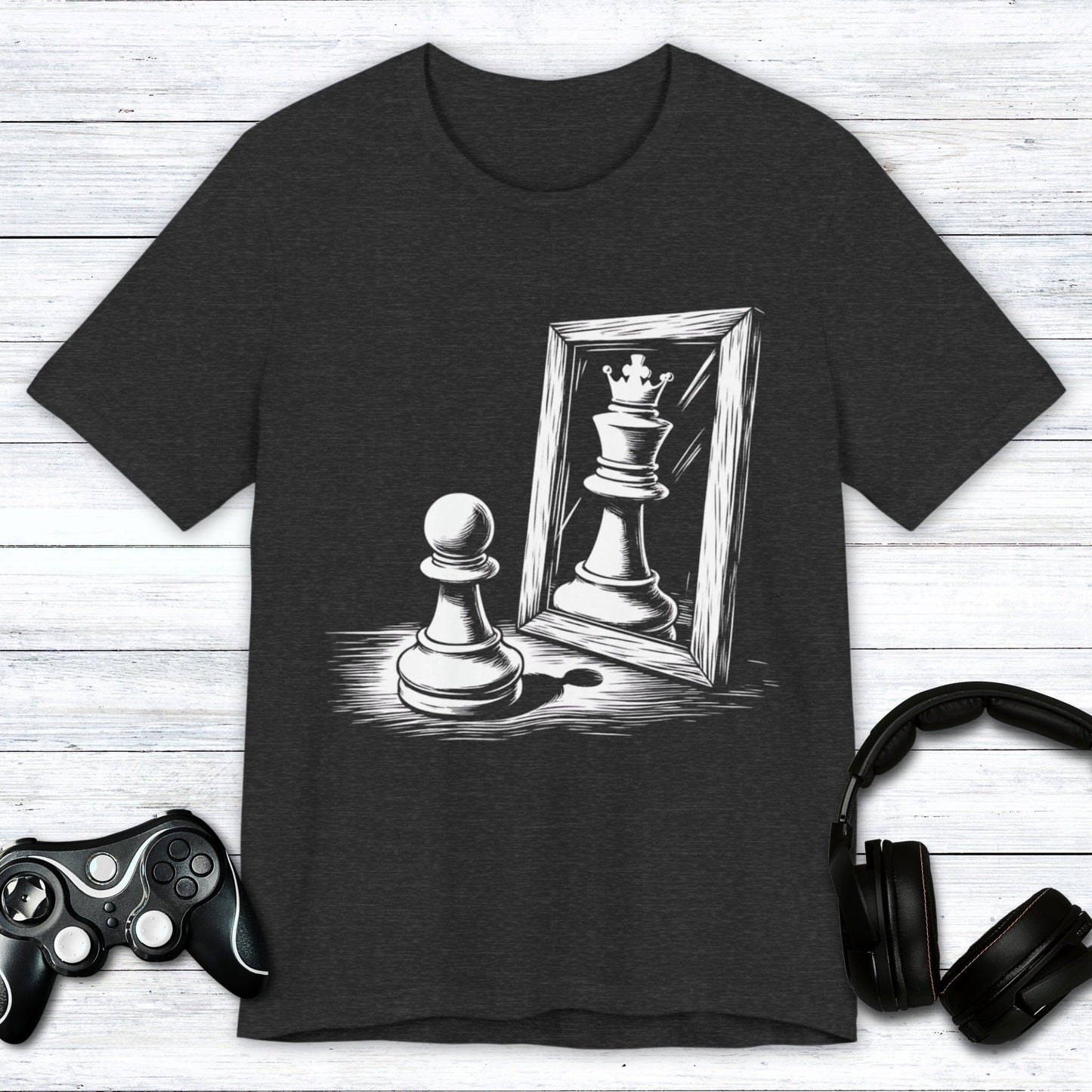 T-Shirt Dark Grey Heather / S You're a Queen (Not a Pawn) T-shirt