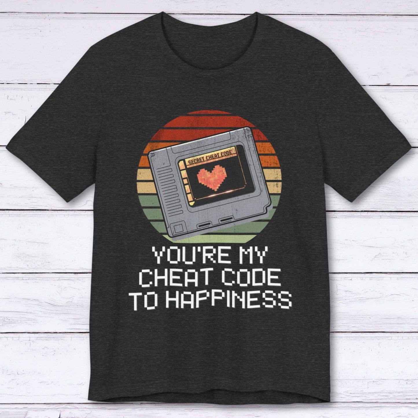 T-Shirt Dark Grey Heather / S You're My Cheat Code To Happiness T-shirt