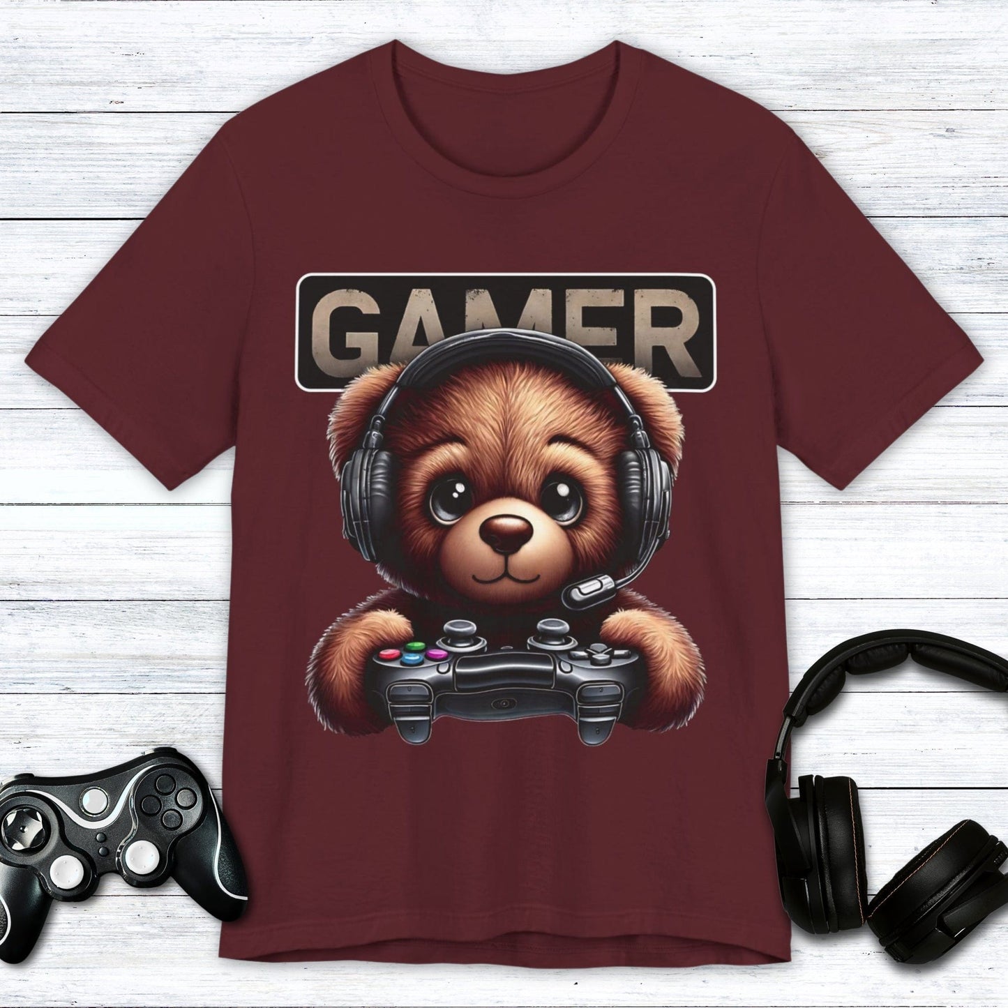 T-Shirt Maroon / S Bear With Me T-shirt