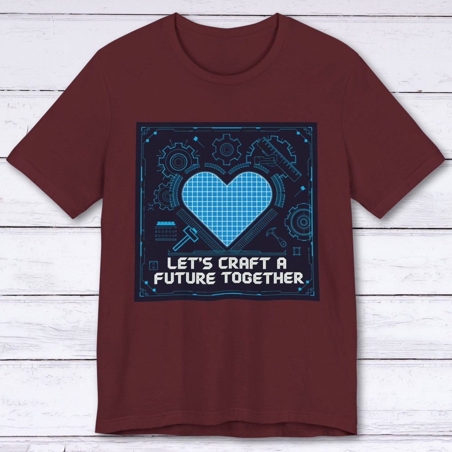 T-Shirt Maroon / S Blueprint for Love T-shirt