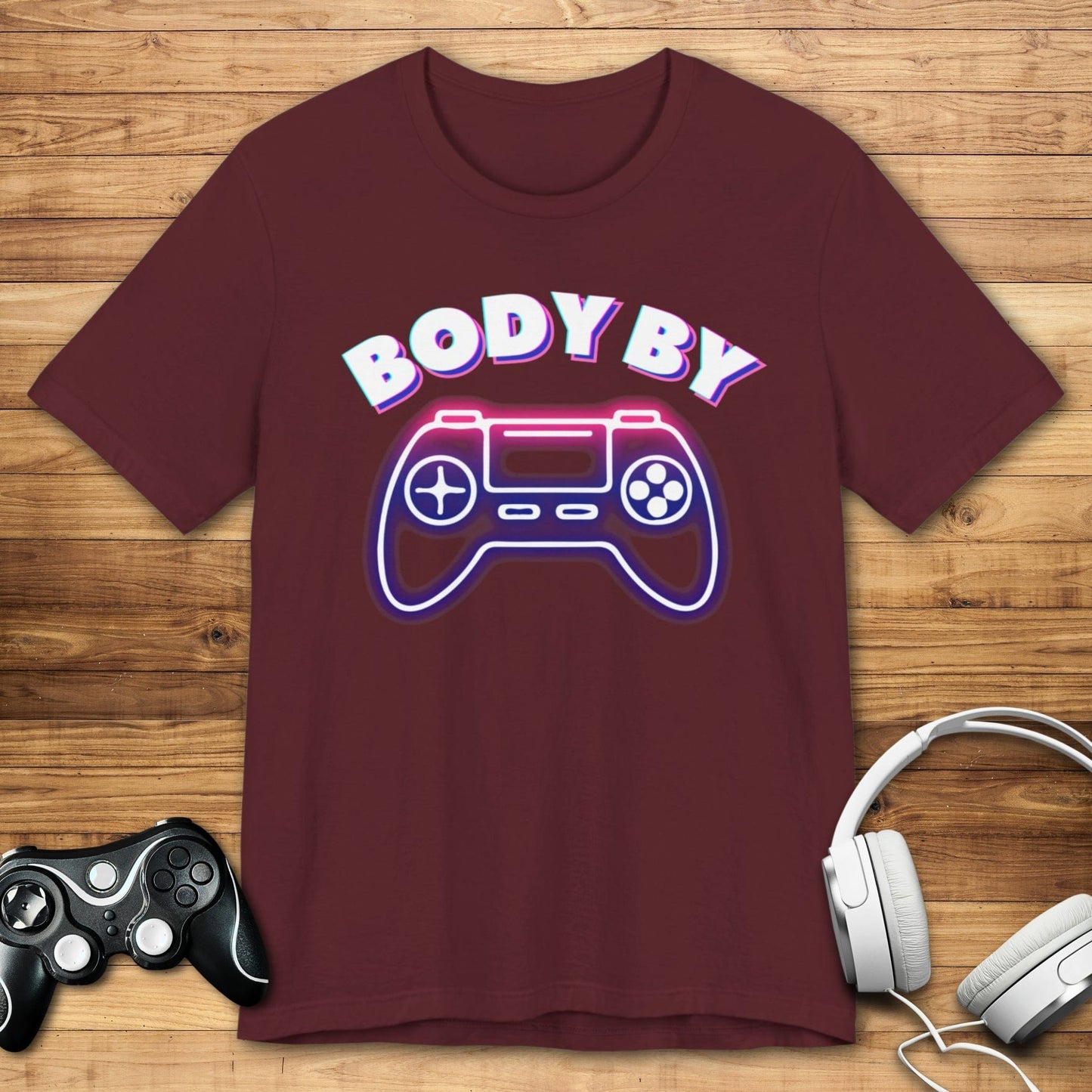 T-Shirt Maroon / S Body By Video Games T-shirt