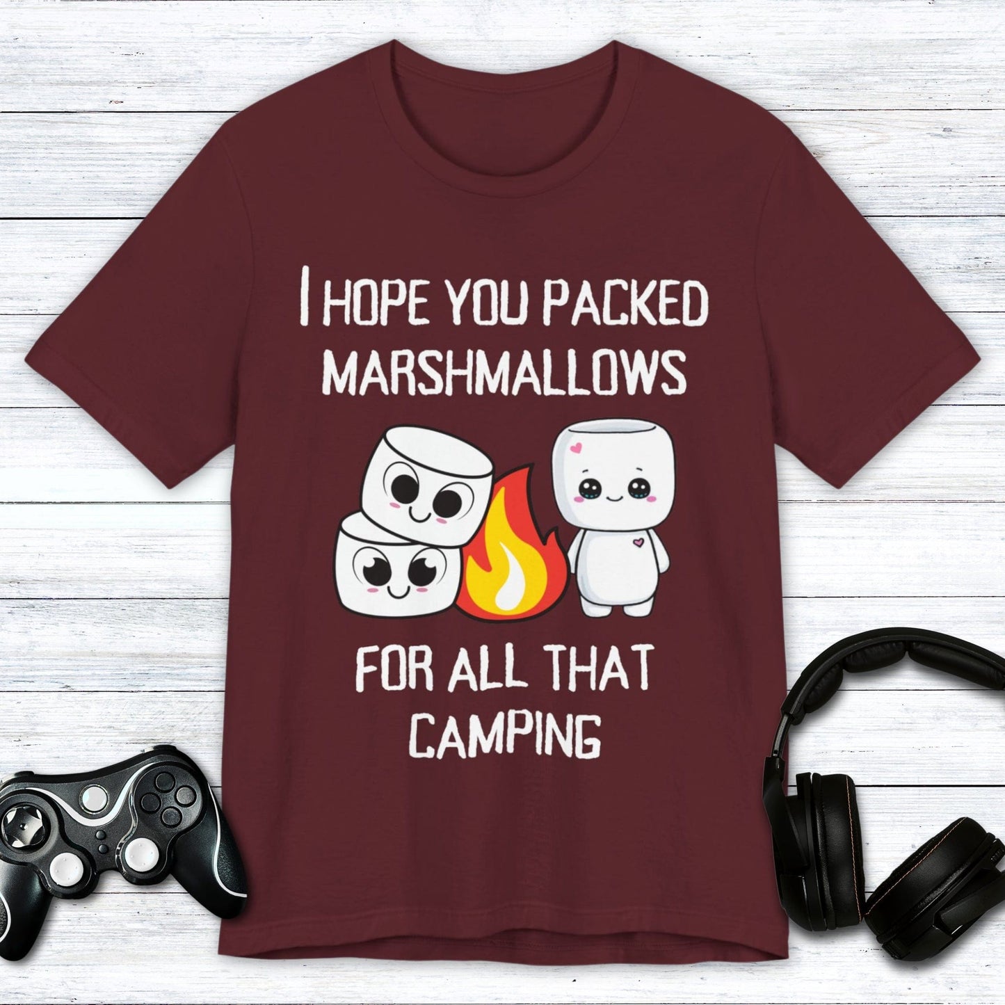 T-Shirt Maroon / S Campfire Gamer Alert T-shirt