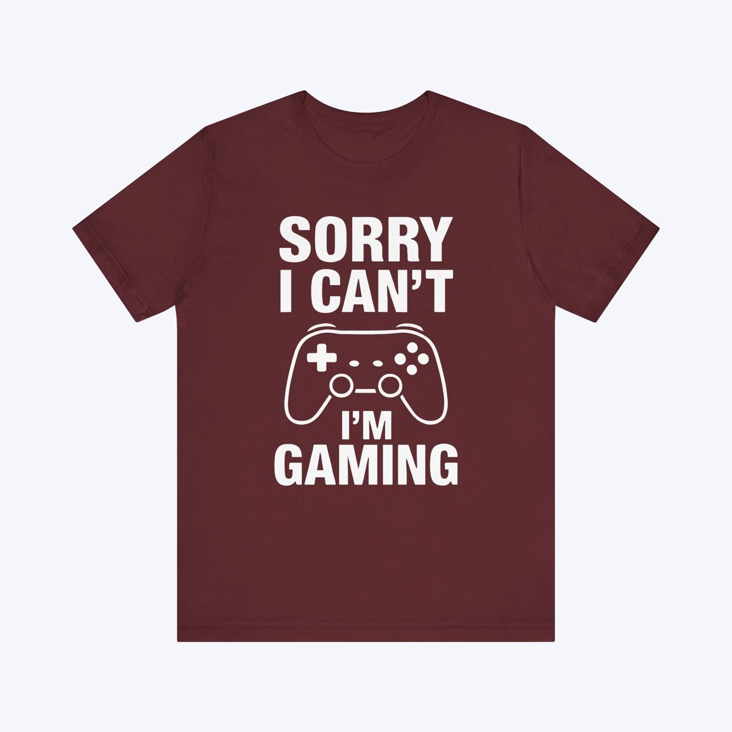 T-Shirt Maroon / S Can’t Talk – Gaming T-shirt