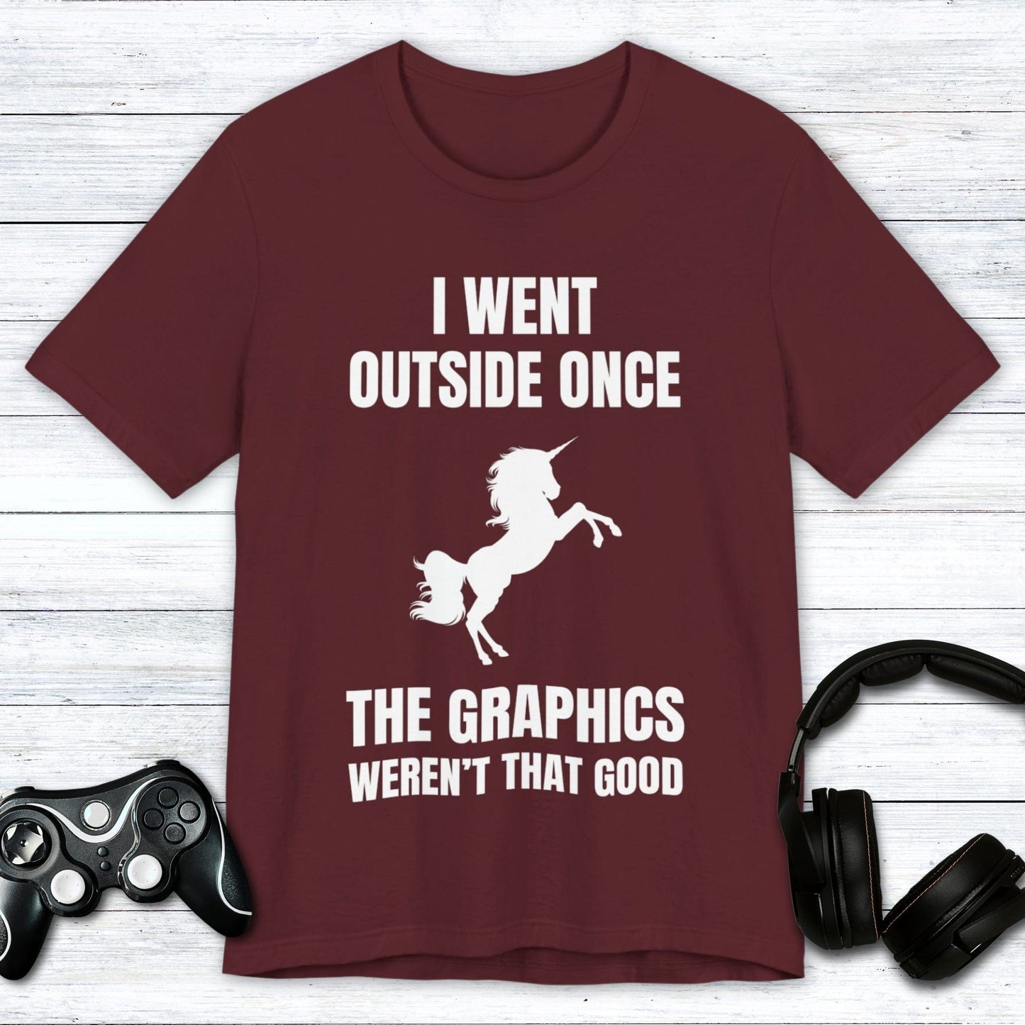 T-Shirt Maroon / S Disappointed Unicorn T-shirt