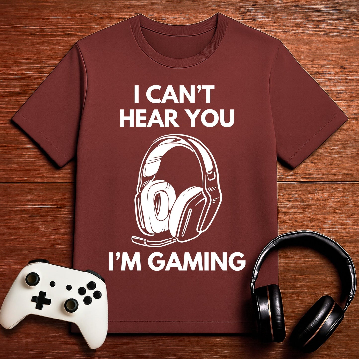 T-Shirt Maroon / S Do Not Disturb: Gamer at Play T-shirt