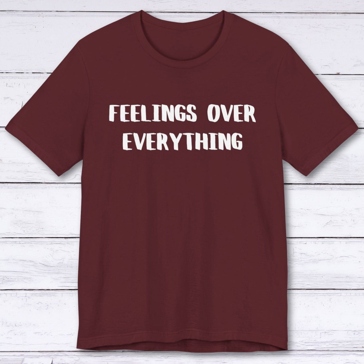 T-Shirt Maroon / S Feelings Over Everything "FOE" T-shirt