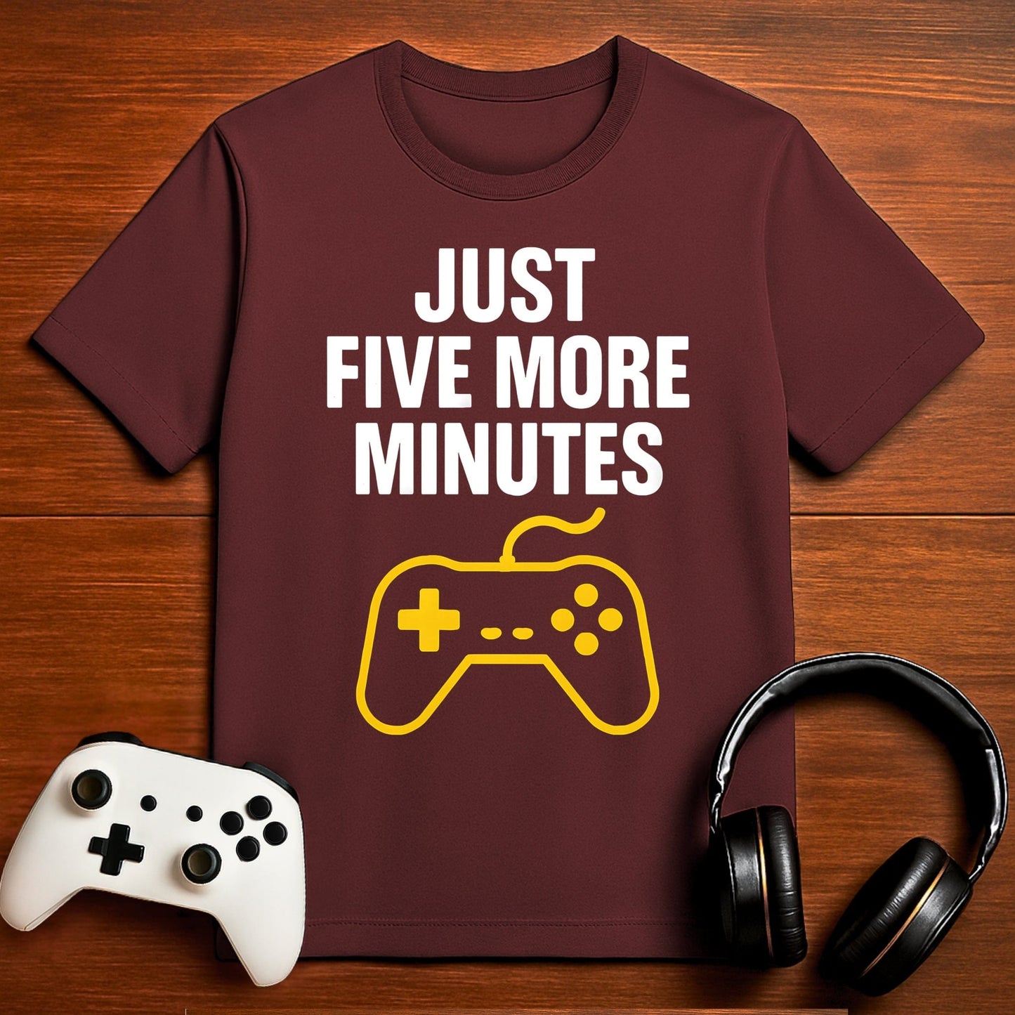 T-Shirt Maroon / S Five More Minutes T-shirt