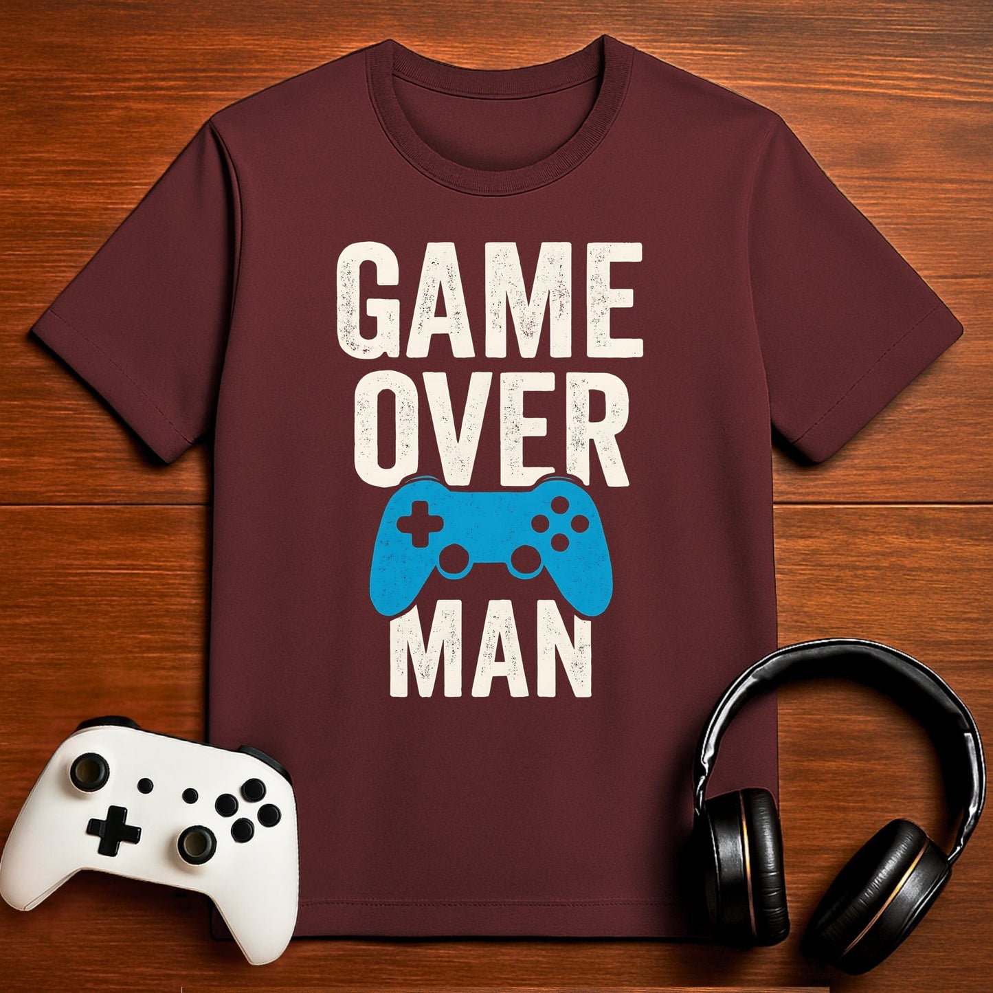 T-Shirt Maroon / S Game Over Man T-shirt