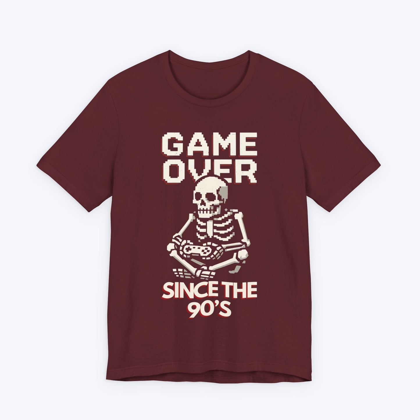 T-Shirt Maroon / S Game Over Since the 90s T-shirt