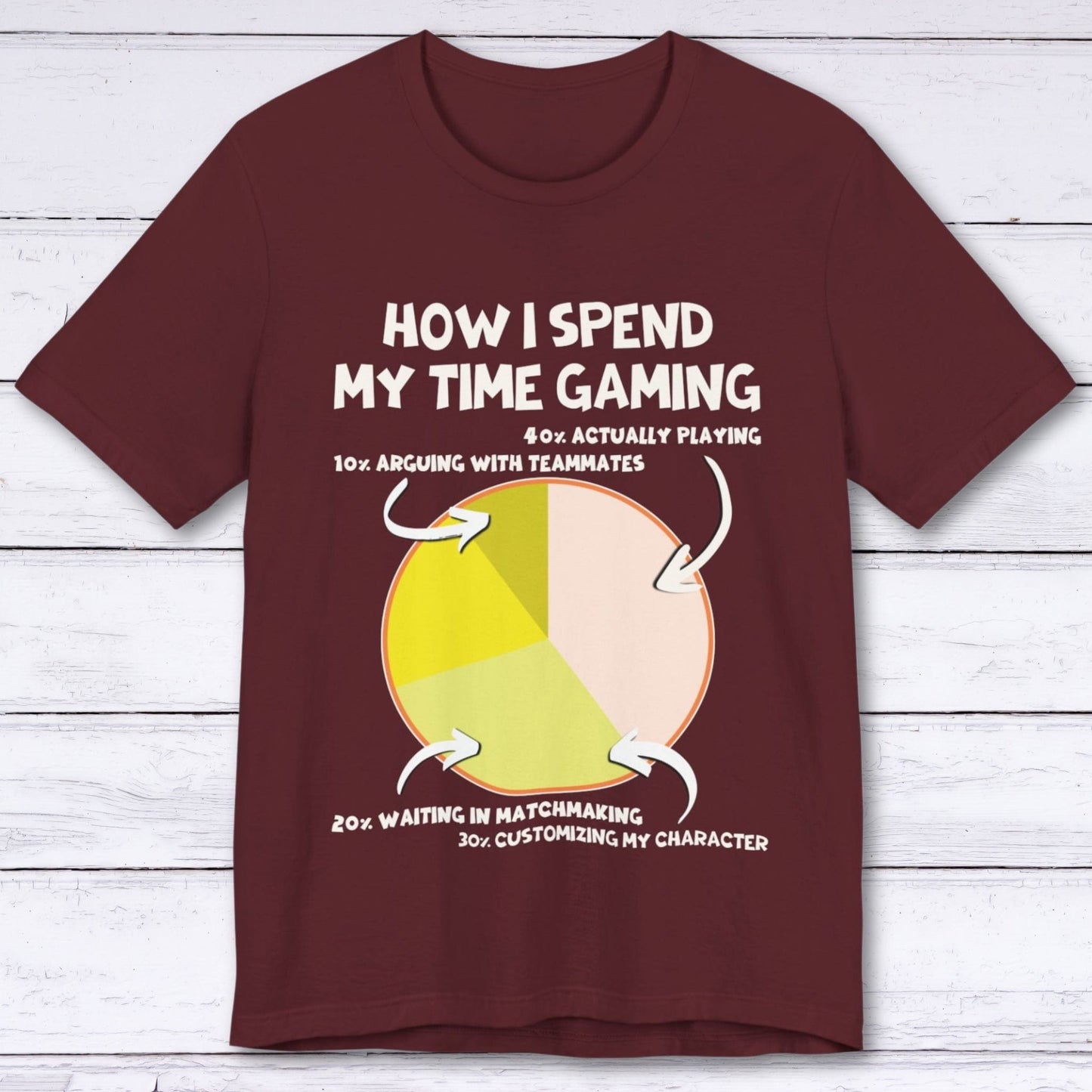 T-Shirt Maroon / S Game Time T-shirt