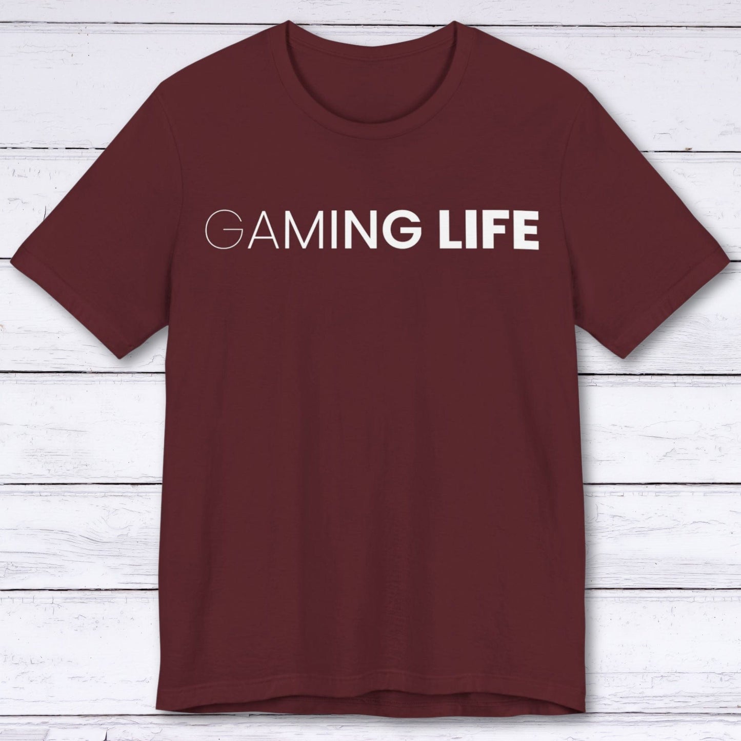 T-Shirt Maroon / S Gaming Life Evolution T-shirt
