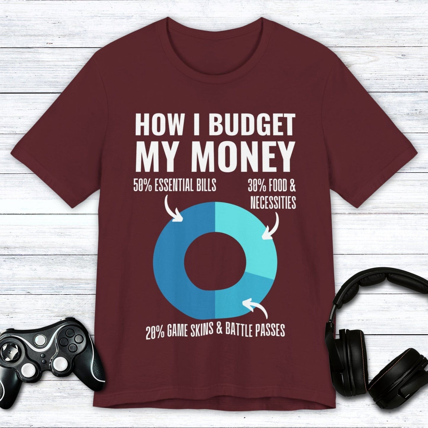 T-Shirt Maroon / S How I Budget My Money T-shirt