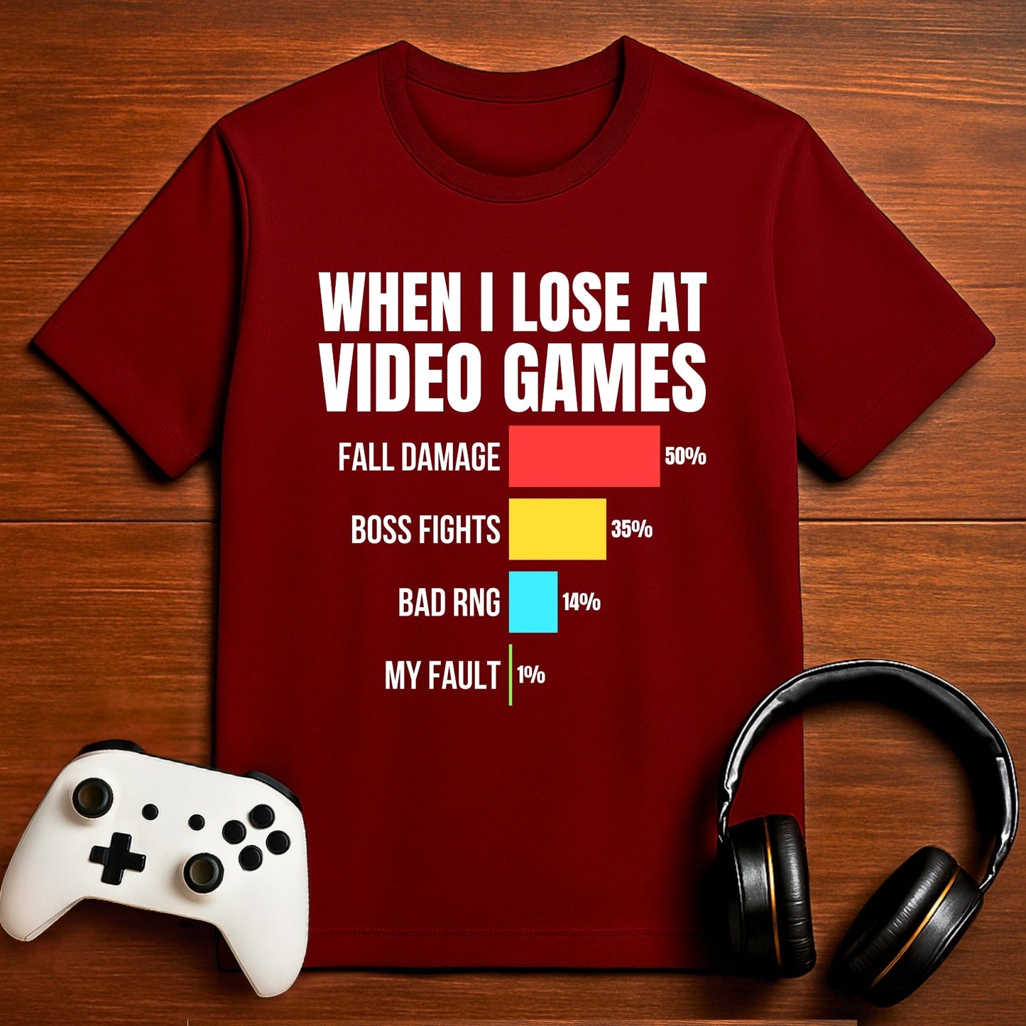 T-Shirt Maroon / S I Blame Fall Damage T-shirt