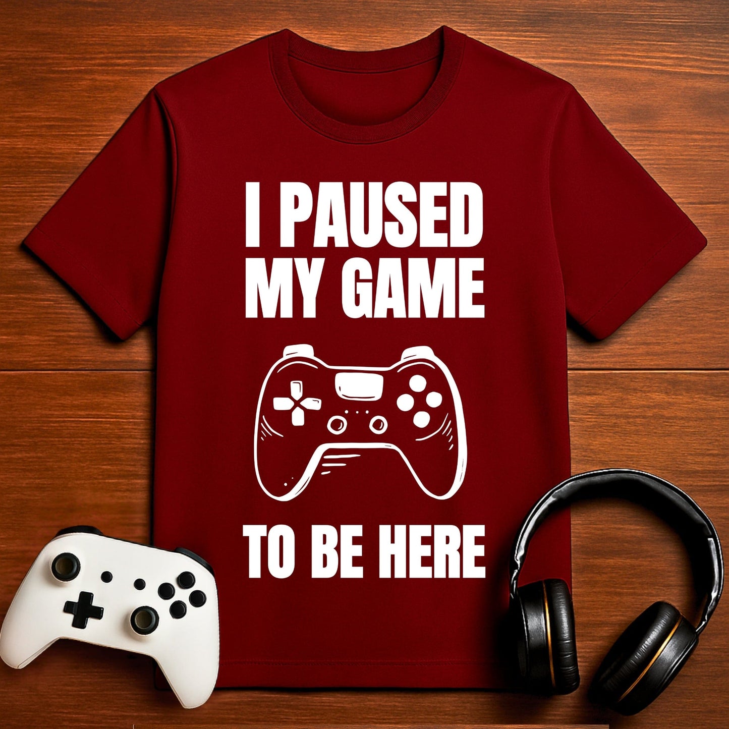T-Shirt Maroon / S I Paused My Game to be Here (AFK Controller) T-shirt