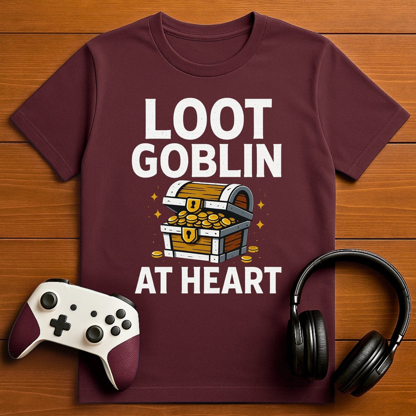 T-Shirt Maroon / S I Play for Loot T-Shirt