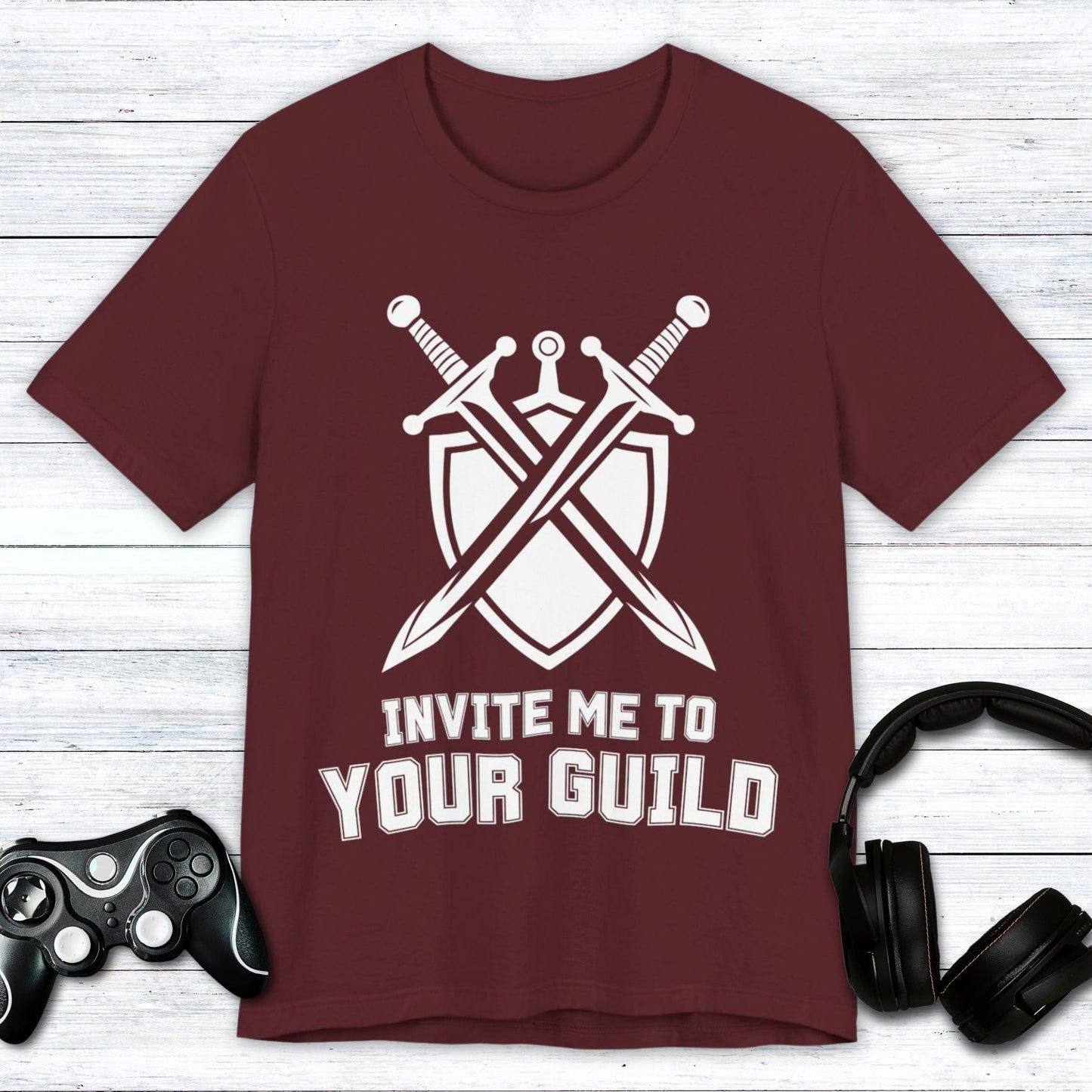 T-Shirt Maroon / S Invite Me To Your Guild T-shirt