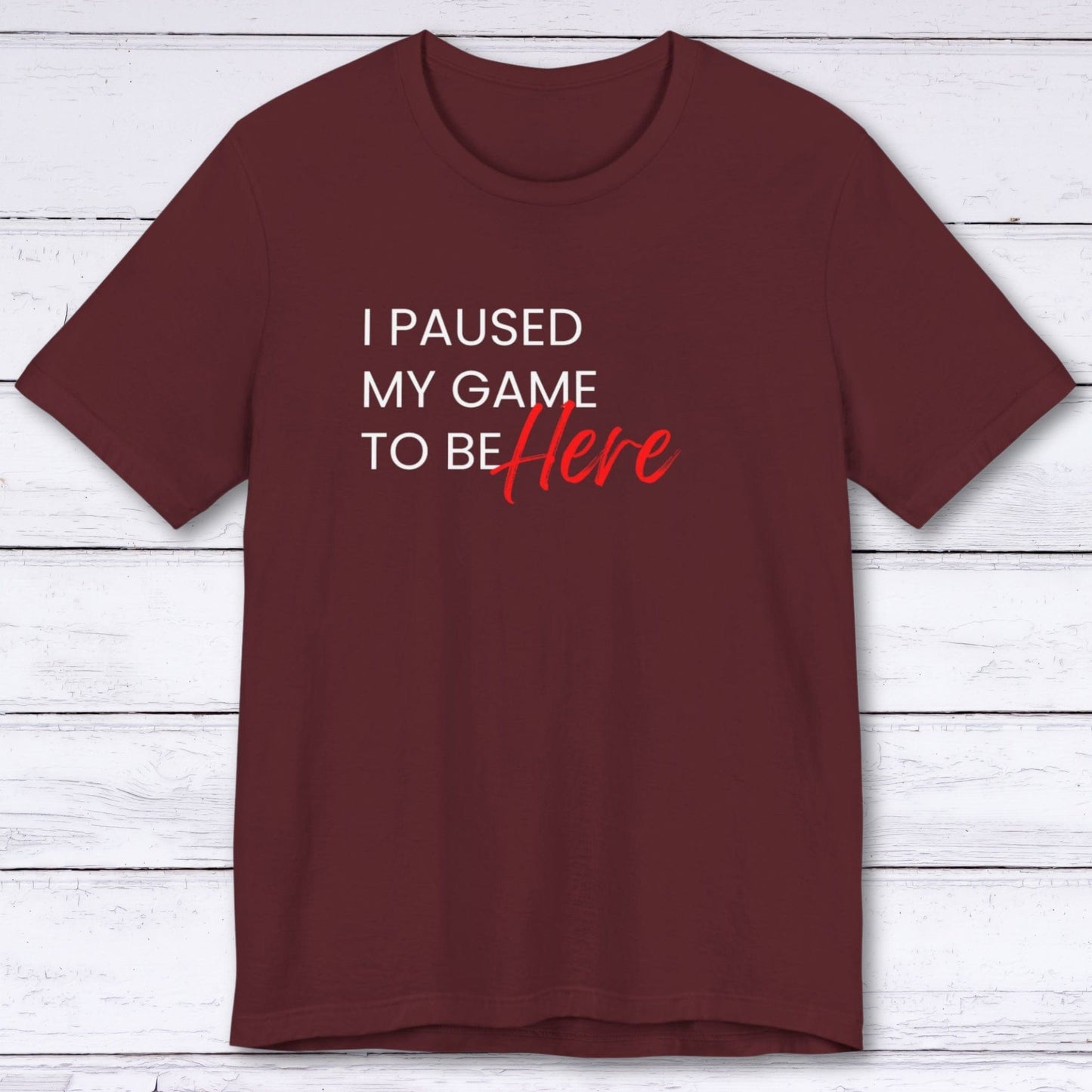 T-Shirt Maroon / S Just Letting You Know T-shirt