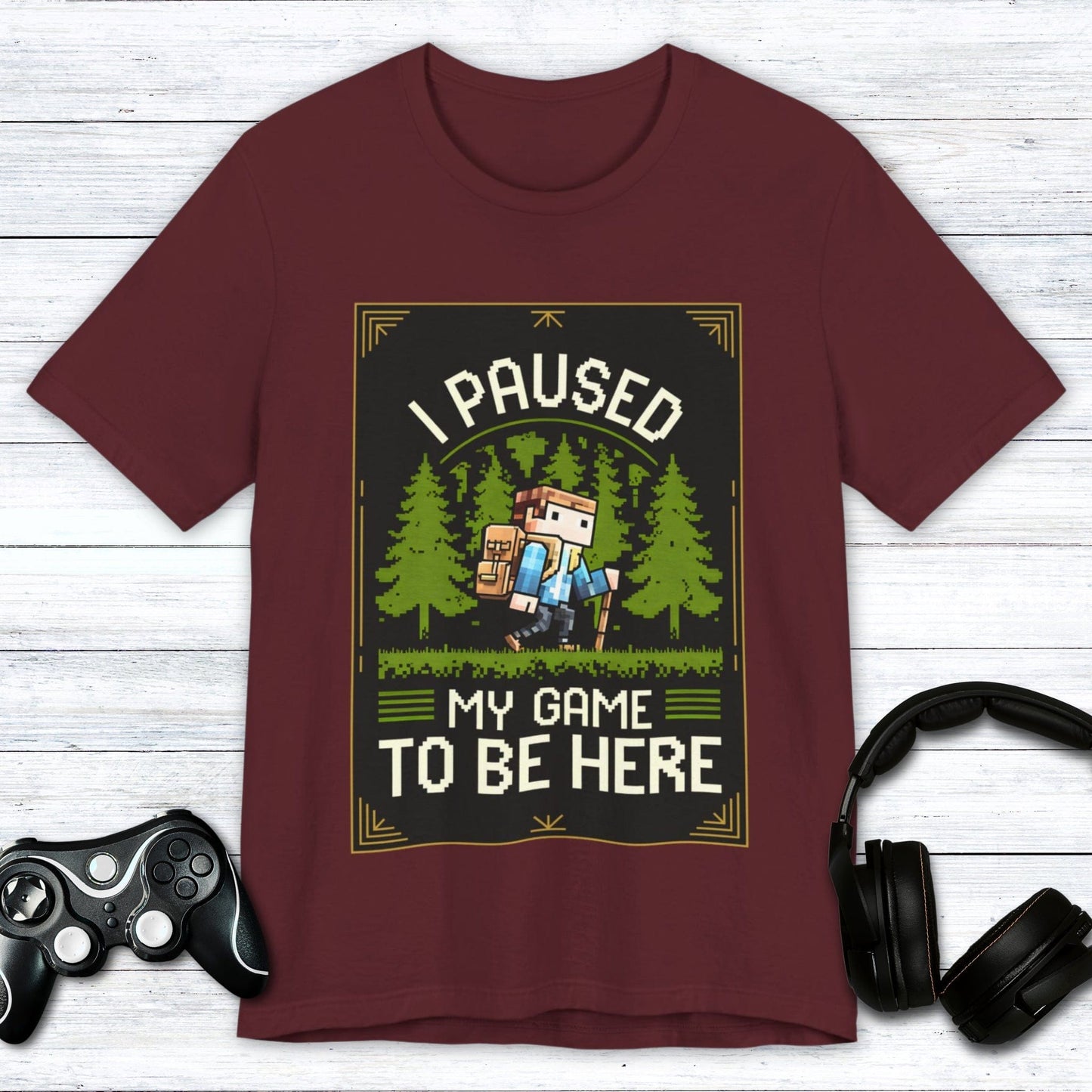 T-Shirt Maroon / S Leveling Up in Real Life T-shirt