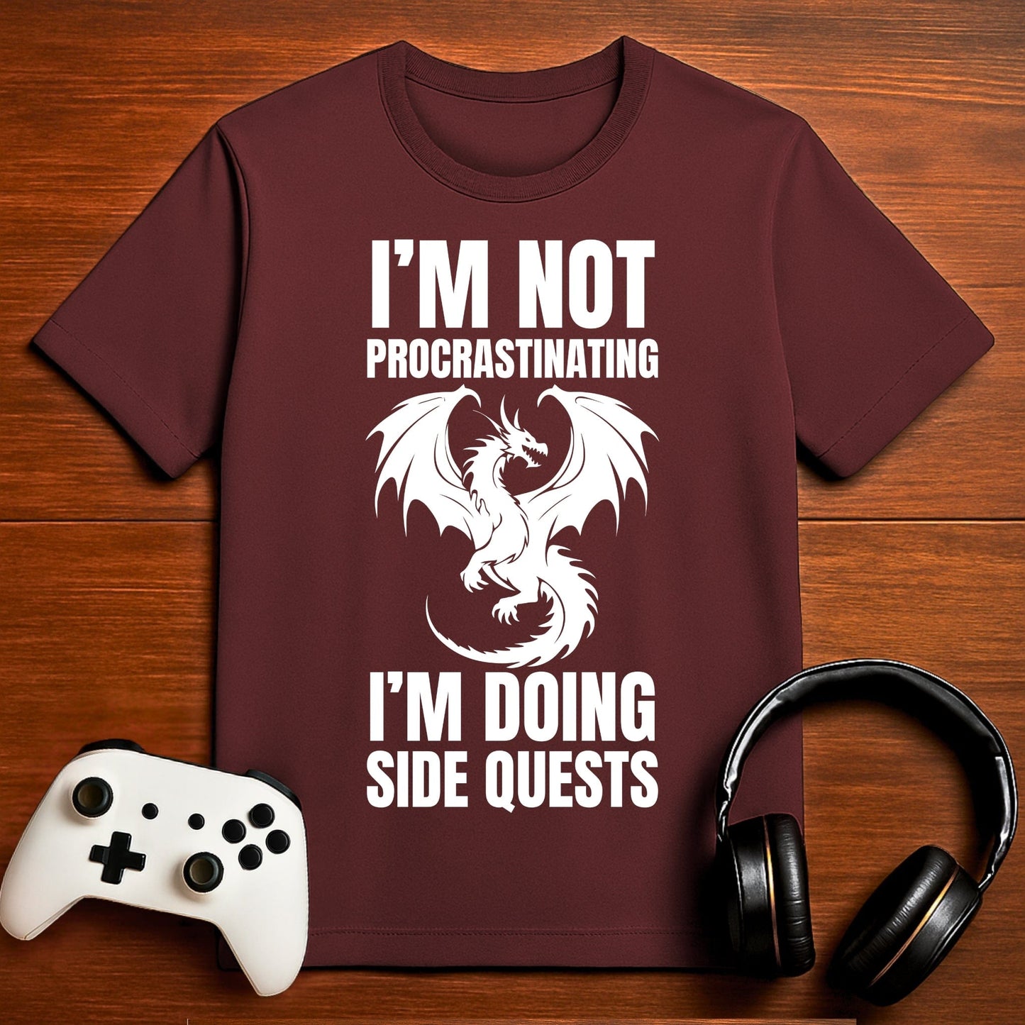 T-Shirt Maroon / S Master of Side Quests T-shirt